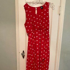 Bobeau High-Low Polka Dot Summer Dress